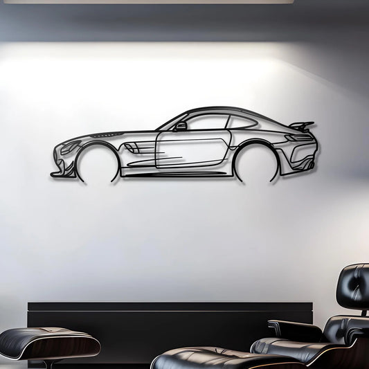 Mercedes AMG GT R - Metal Silhouette Wall Art